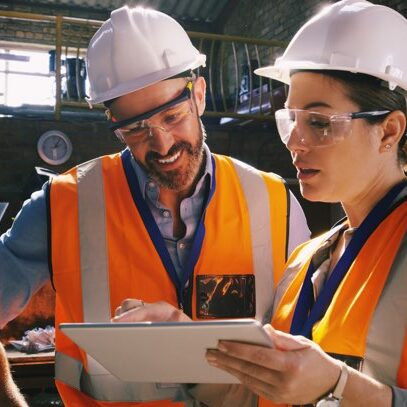 civil engineers having a discussion
